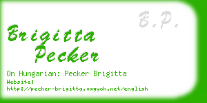 brigitta pecker business card